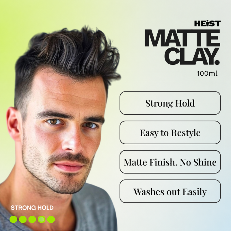 Matte Clay by Heist Labs - Strong Hold and Definition (100ml)