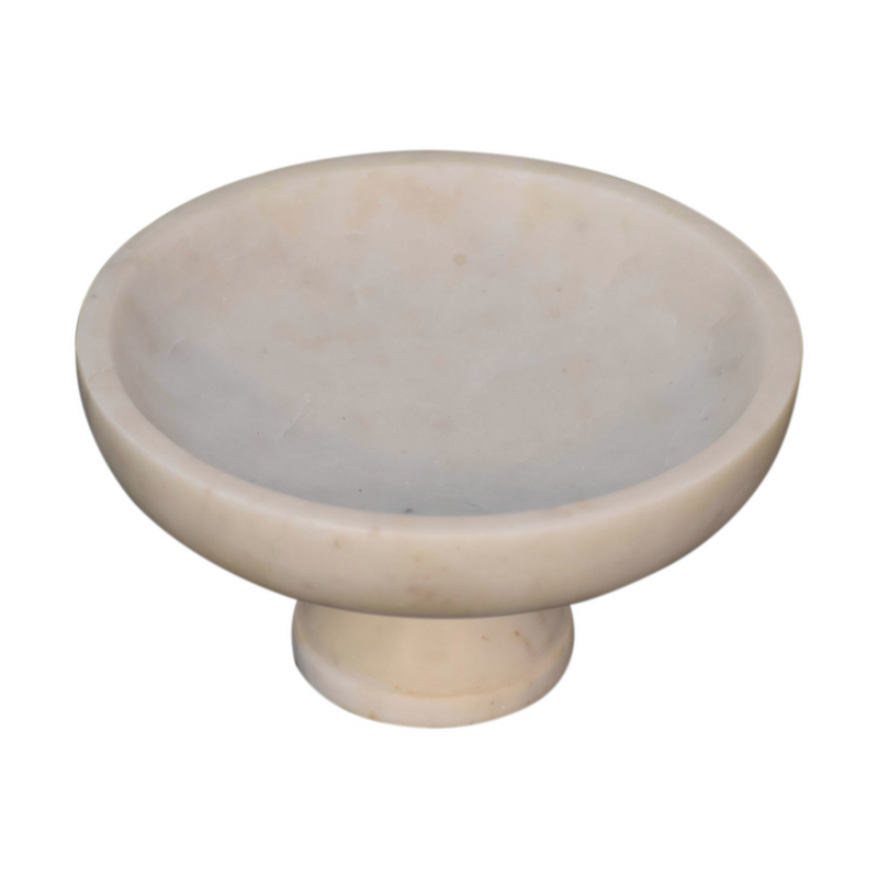 Artisan Furniture Serveware - White Marble Fruit Bowl
