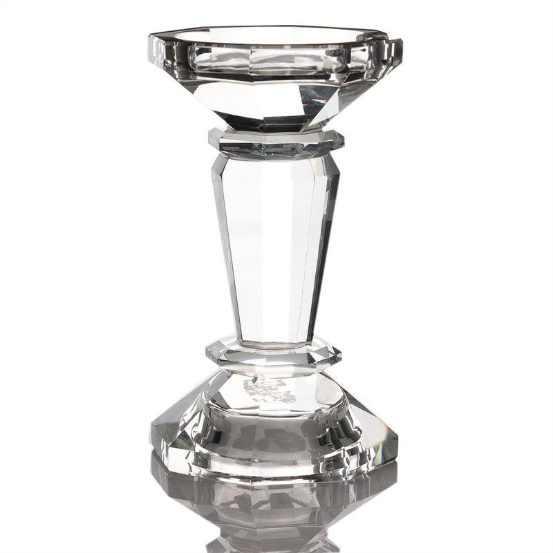 Hestia Crystal Candle Holder 14cm