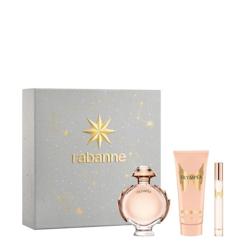 Paco Rabanne Olympea Gift Set (Eau De Parfum Spray 80ml  Body Lotion 100ml  Eau De Parfum Spray 10ml)