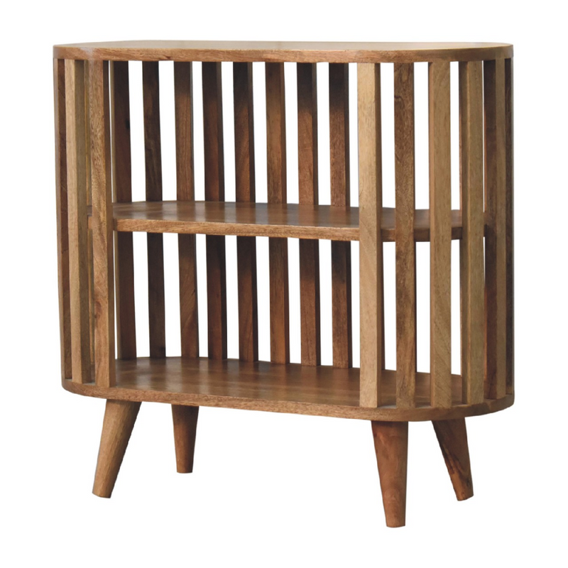 Artisan Furniture Solid Wood Ariella Cabinet, Light Brown, 2 Shelves
