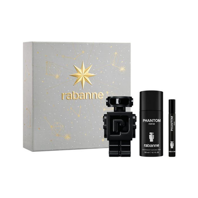 Paco Rabanne Phantom Gift Set (Parfum Spray 100ml  Deodorant Spray 150ml  Parfum Spray 10ml)