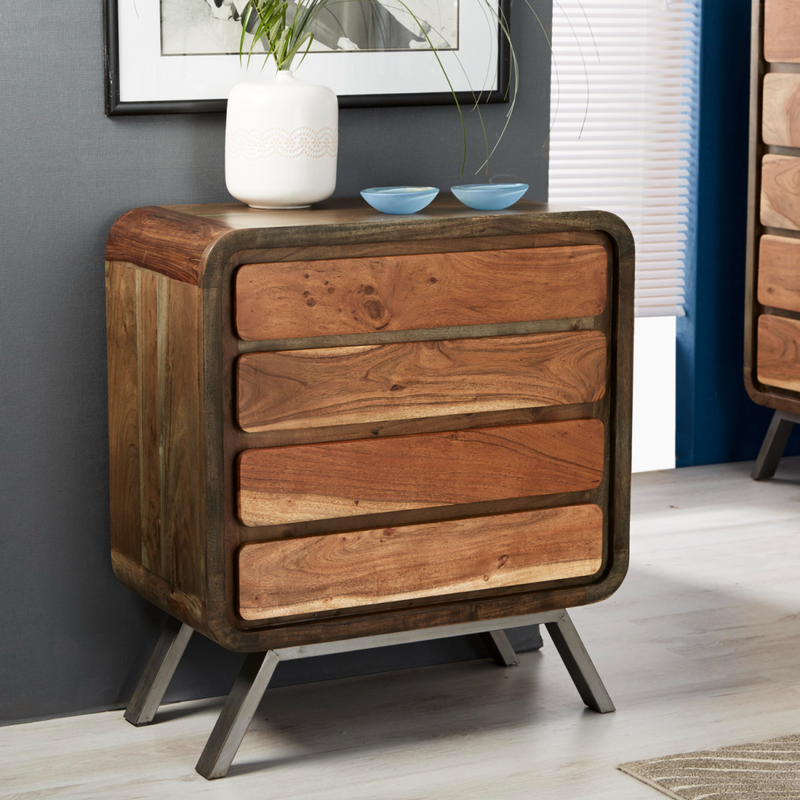 Aspen 4 Drawer Wide Chest