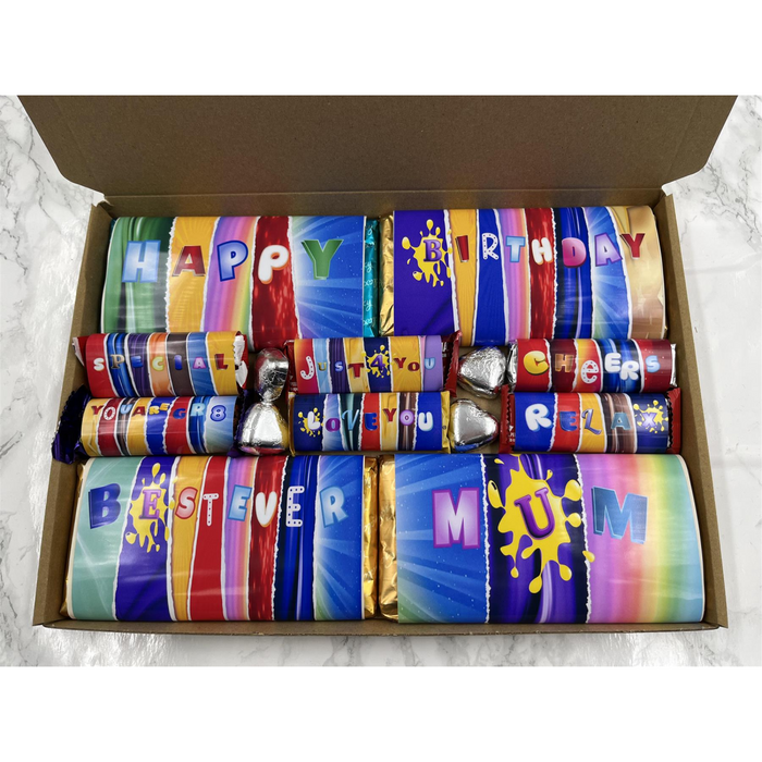 Fun Novelty Birthday Chocolate Wrapper Gift Box - Mum
