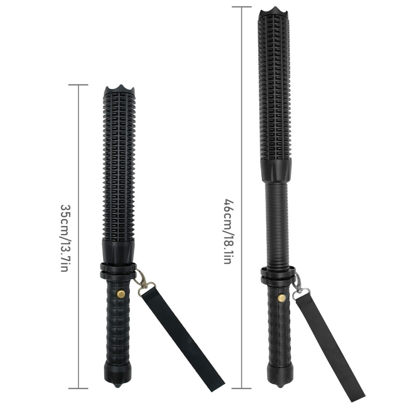 USB Rechargeable LED Flashlight Retractable Torch 3-Mode Zoomable Security Light Outdoor Flashlight Set