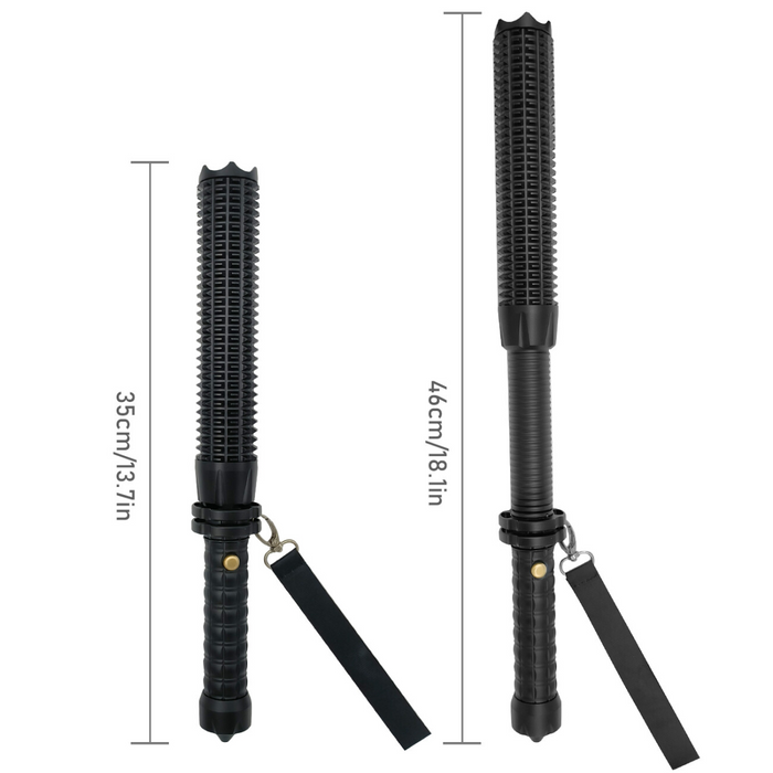 USB Rechargeable LED Flashlight Retractable Torch 3-Mode Zoomable Security Light Outdoor Flashlight Set