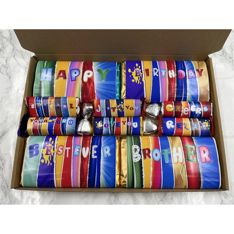 Fun Novelty Birthday Chocolate Wrapper Gift Box - Brother