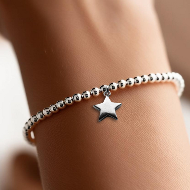 Merry & Bright Christmas Mini Gift Hamper & Silver Star Bracelet