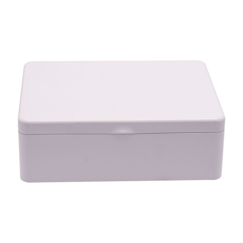 Now Or Never Studios Made to Order Tin Box Painted White