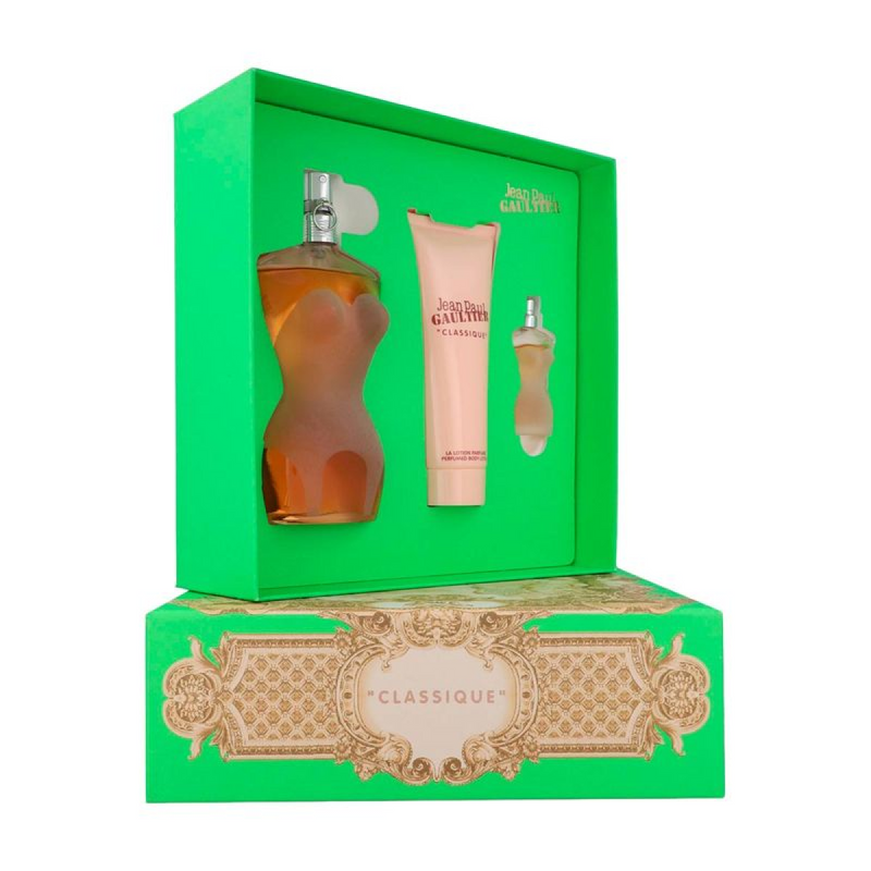 Jean Paul Gaultier Classique Gift Set (Eau De Toilette Spray 100ml  Body Lotion 75ml  Eau De Toilette Spray 6ml)