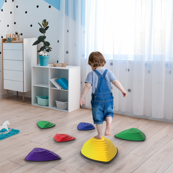 AIYAPLAY 6 Pieces Stepping Stones for Balance and Motor Skills