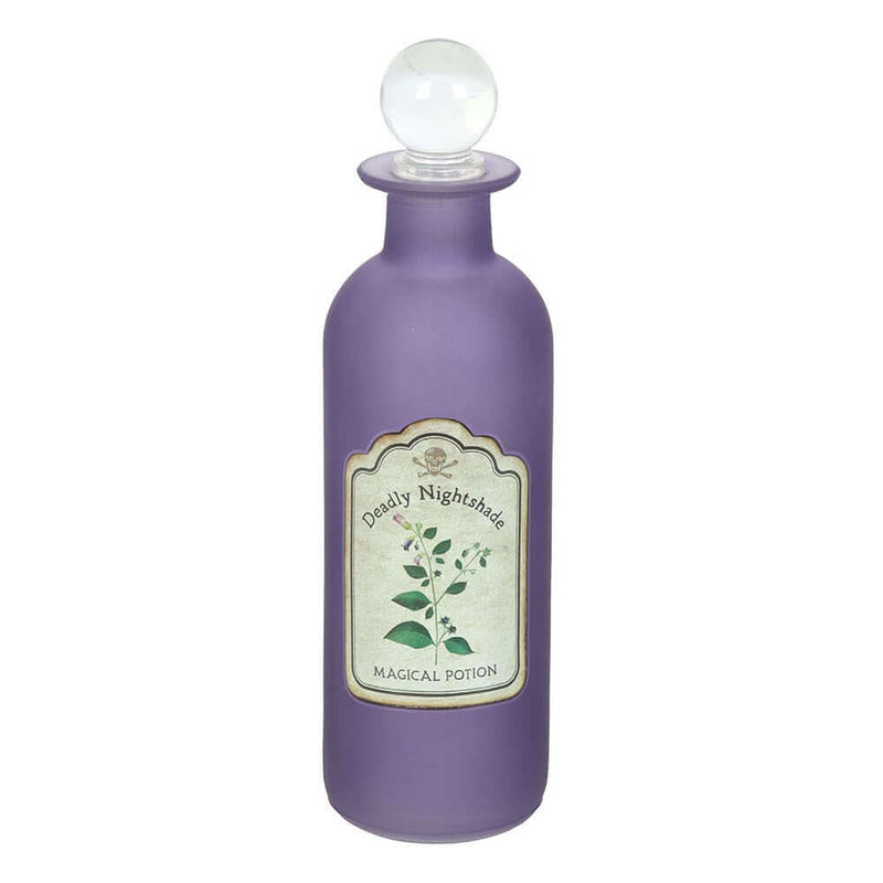Gothic Gifts Deadly Nightshade Decorative Glass Potion Bottle