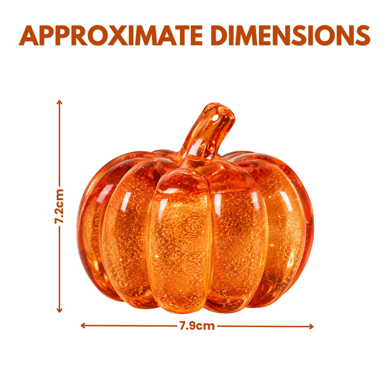 3pc LED Light Up Pumpkins Battery Operated Autumn Decorations