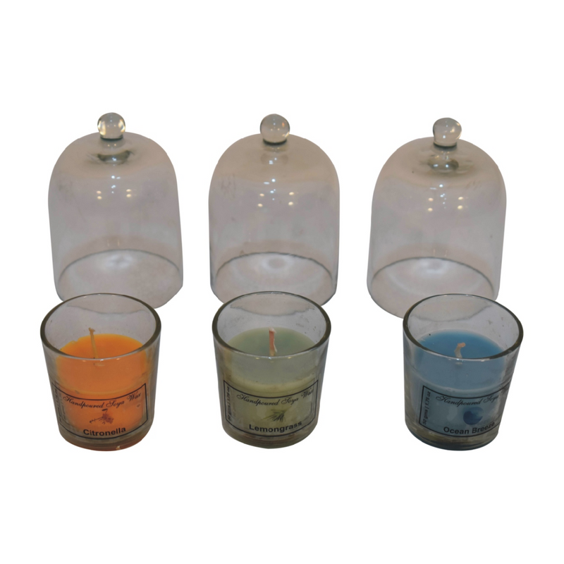 Artisan Furniture Home Fragrance Accessories - Round Candle Set of 3 (Summer)