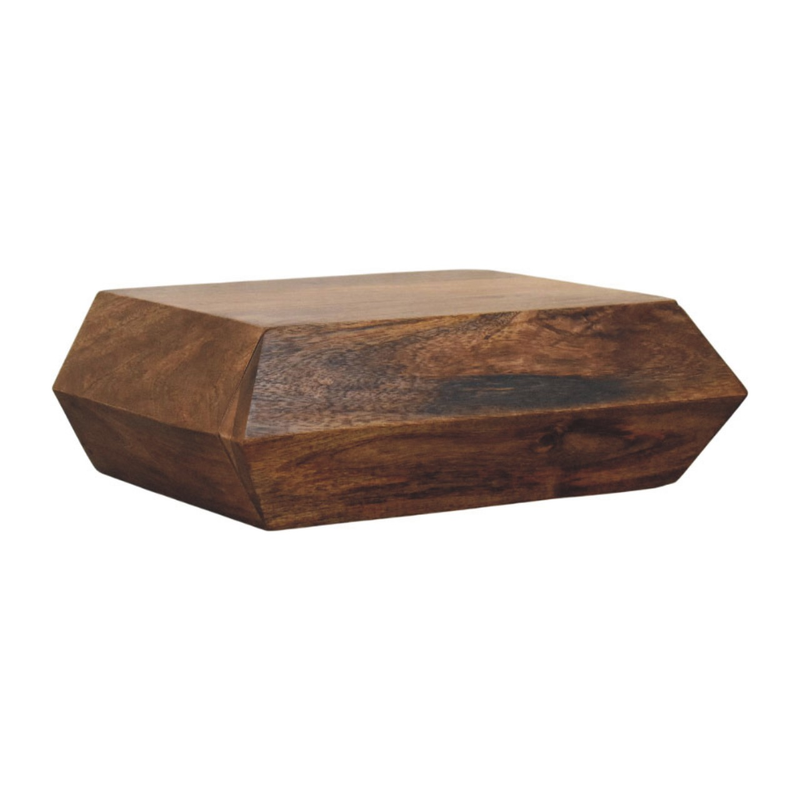 Artisan Furniture Solid Wood Prisma Wall-Mounted Unit, 1 Drawer, Brown