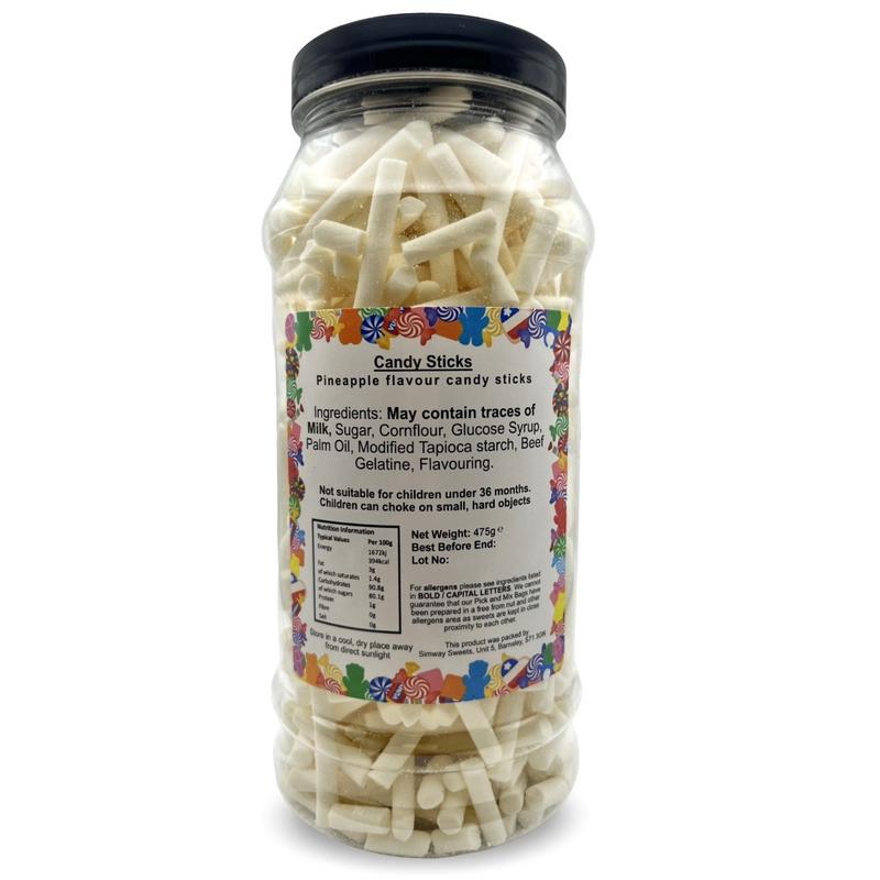 Candy Sticks Sweets Gift Jar - 475g