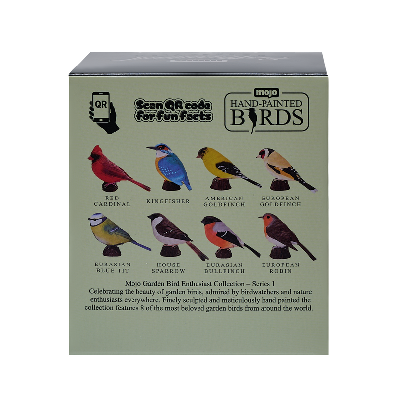 Red Cardinal Mojo Mojo Garden Hand Painted Bird