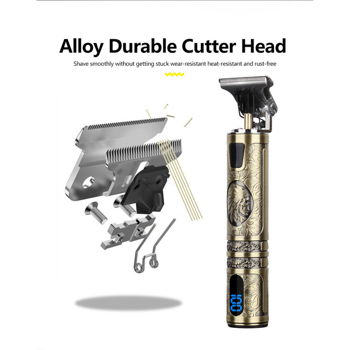 Small LCD Screen Display Professional Men Cordless Hair Clippers Beard Trimmer Cutting Machine Kit