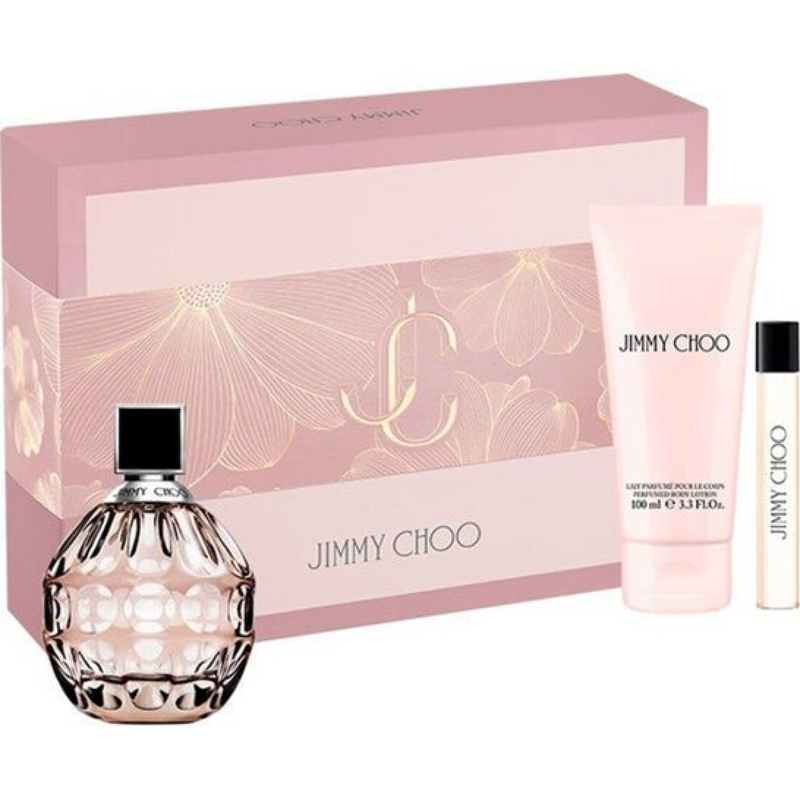 Jimmy Choo Gift Set (Eau De Parfum 100ml  Body Lotion 100ml  Eau De Parfum 7.5ml)