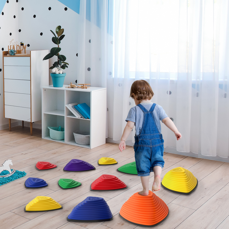 AIYAPLAY 11 Pieces Stepping Stones for Balance and Motor Skills