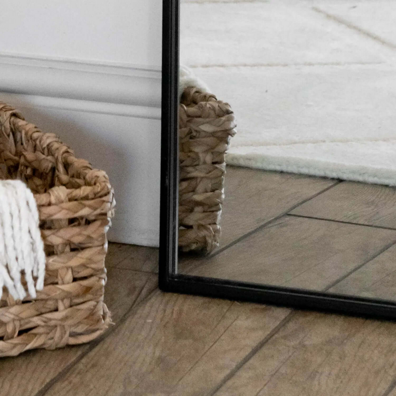 Yōko - Full Length Black Metal Gentle Arch Mirror - 180cm x 90cm