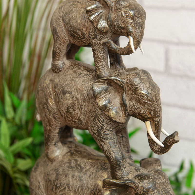 Naturecraft Collection - 3 Elephants Stacked