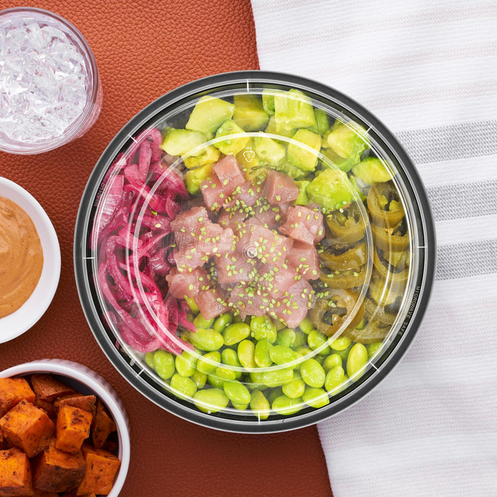 VINSANI ROUND 1 COMPARTMENT MEAL PREP CONTAINERS 1010426 X 2