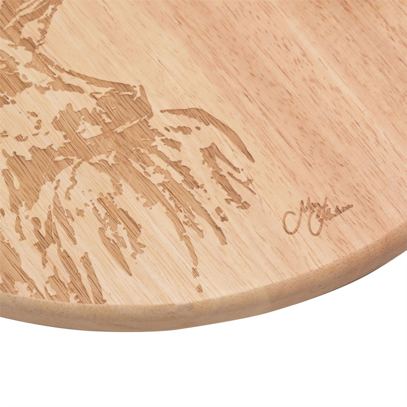 Meg Hawkins Round Cheese Board and Knife Set - Stag