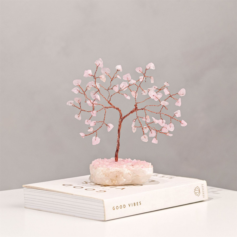 Gemstone Tree Rose Quartz - Love Small