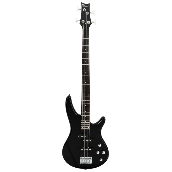 GIB Electric Bass Guitar Full Size 4 String Black
