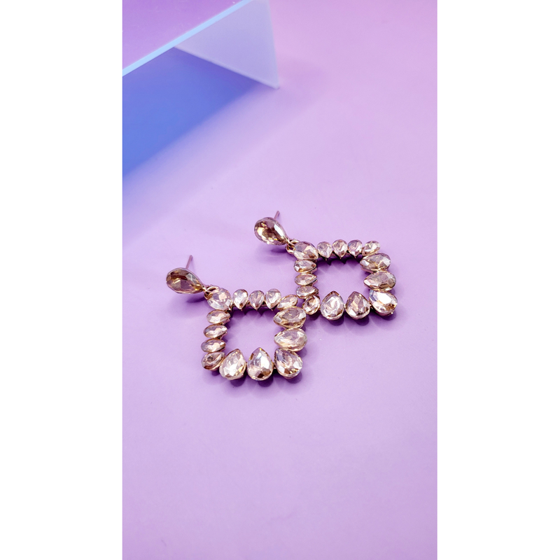Devote Crystal Drop and Dangle Earrings