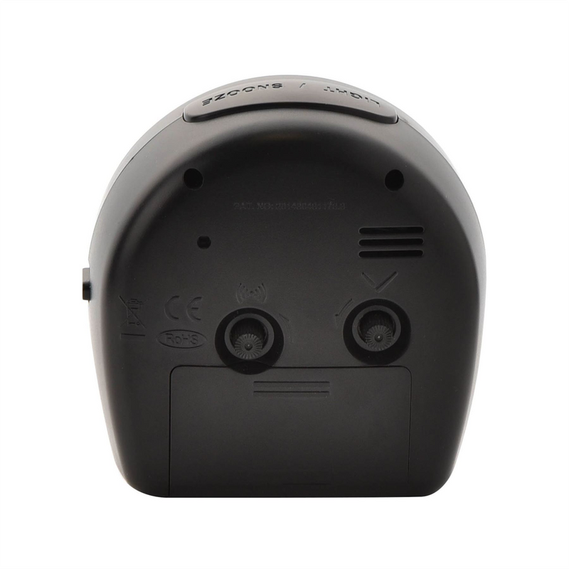 Wm. Widdop Round Alarm Clock Light, Snooze, Sweep - Black