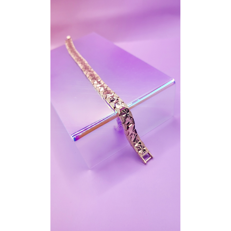 Prism Shiny Gold Link Bracelet