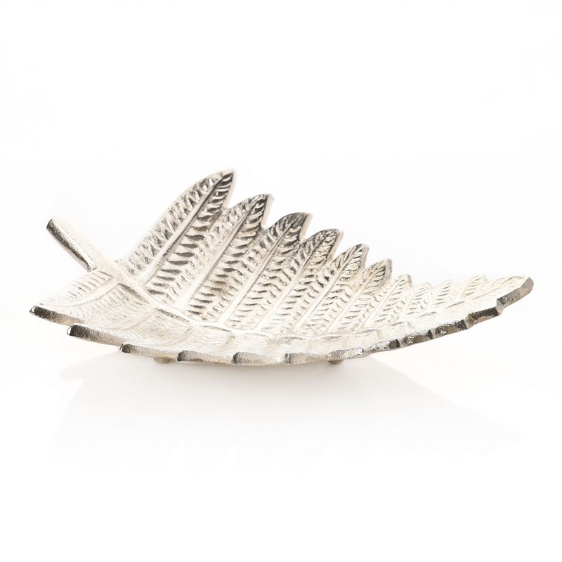 Hestia Large Metal Leaf Dish 45cm *(10/8)*