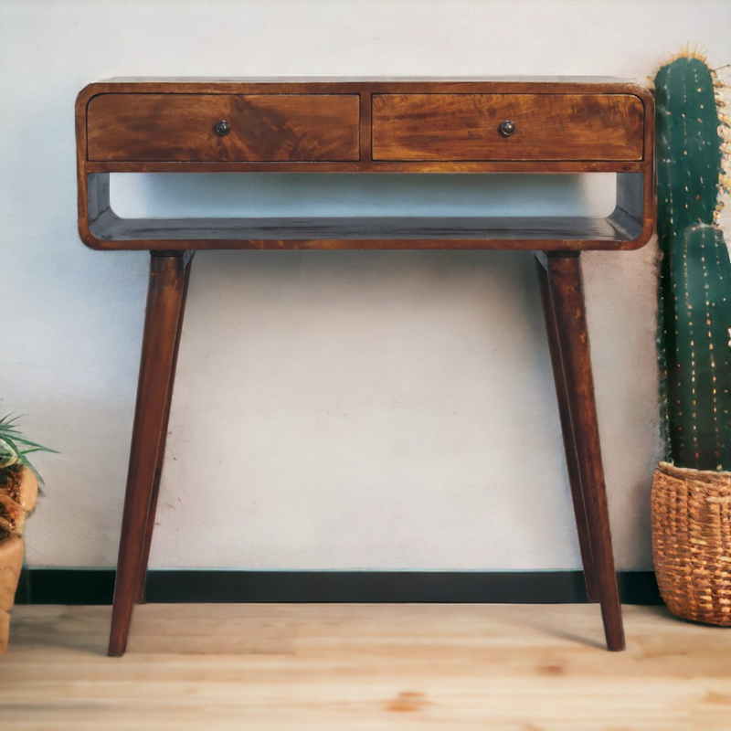 Artisan Furniture Solid Wood Sonata Chestnut Console Table