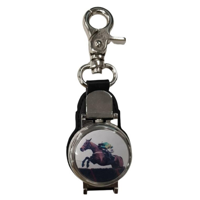 Boxx Picture Pocket Belt Clip watch Horse Jumping M5107PD1
