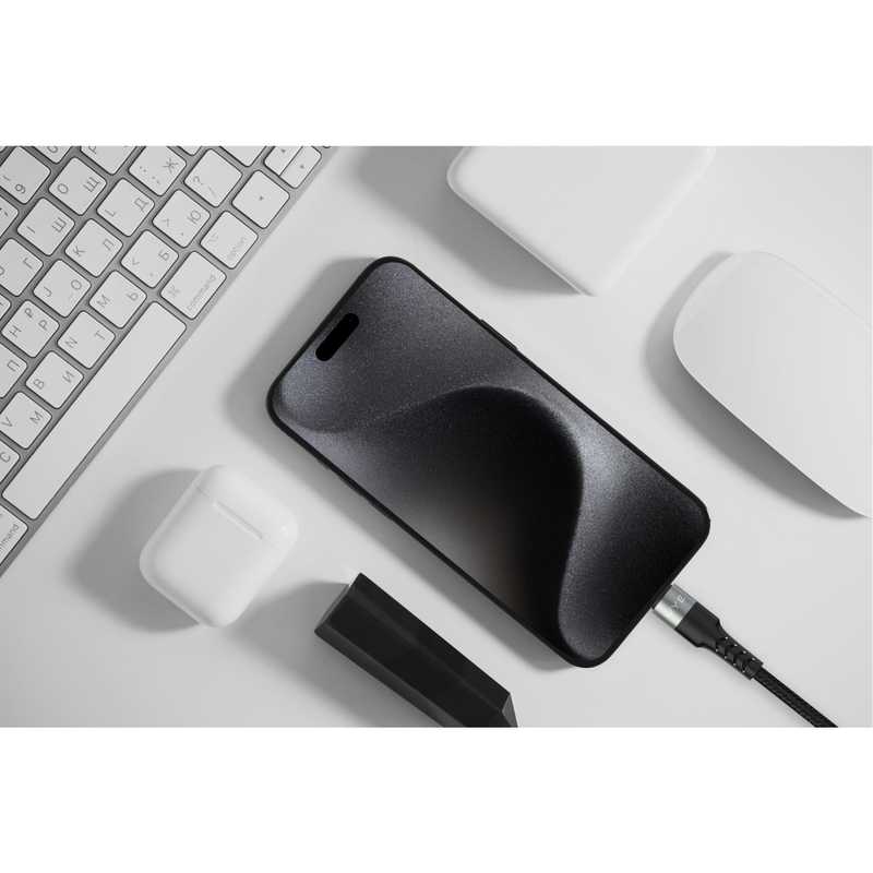 Wyeflow Braided USB-C to USB-C Fast Charging & Data Cable 1m