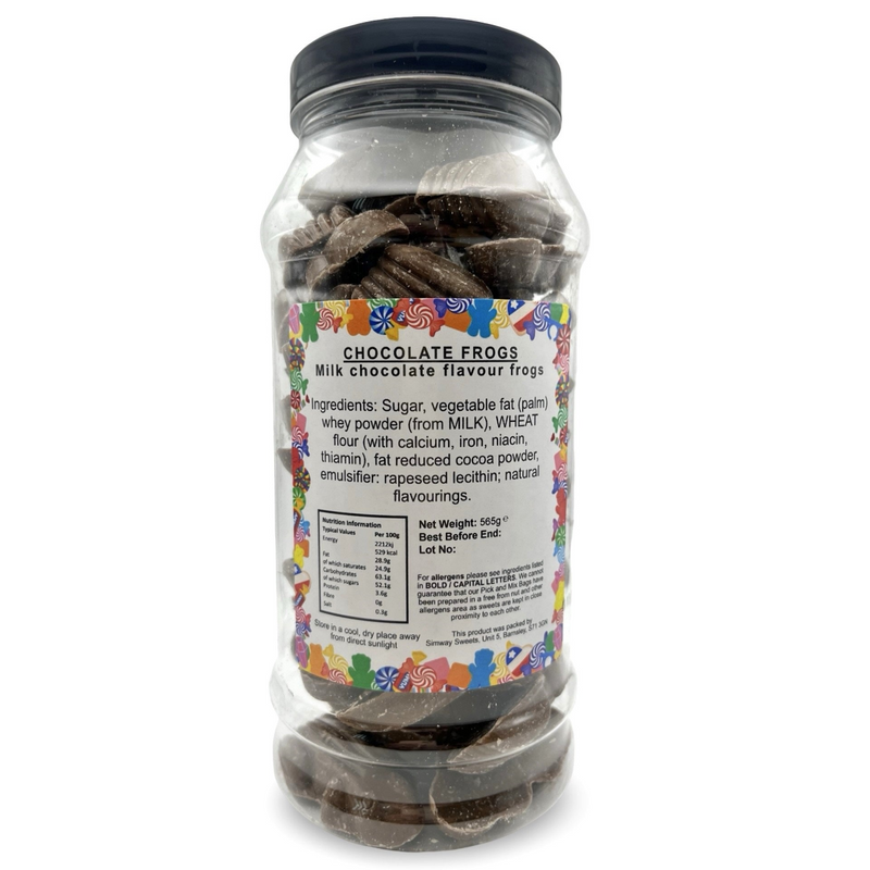 Milk Chocolate Frogs Retro Sweets Gift Jar - 565g