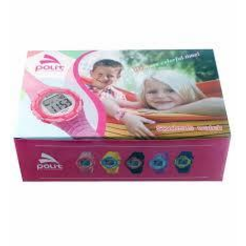 POLIT Kids Analog watch in Tin, assorted stlyes and colours CW-0032