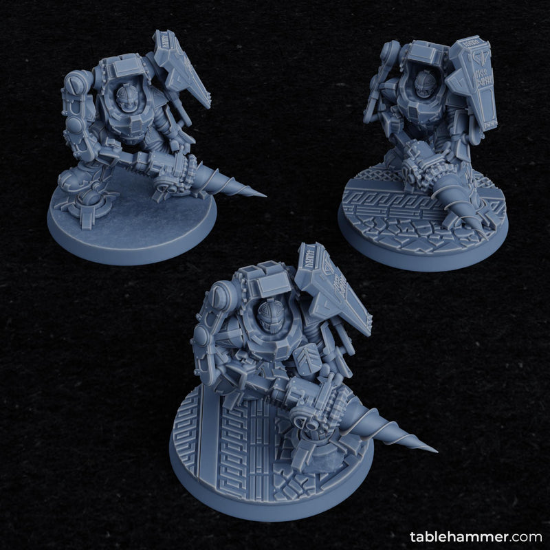 Exo Dwarves with drills (Federation of Tyr)