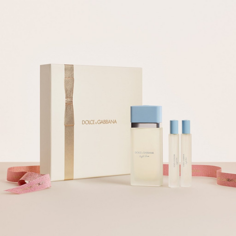 Dolce & Gabbana Light Blue Gift Set (Eau De Toilette 100ml  Eau De Toilette 10ml x2)