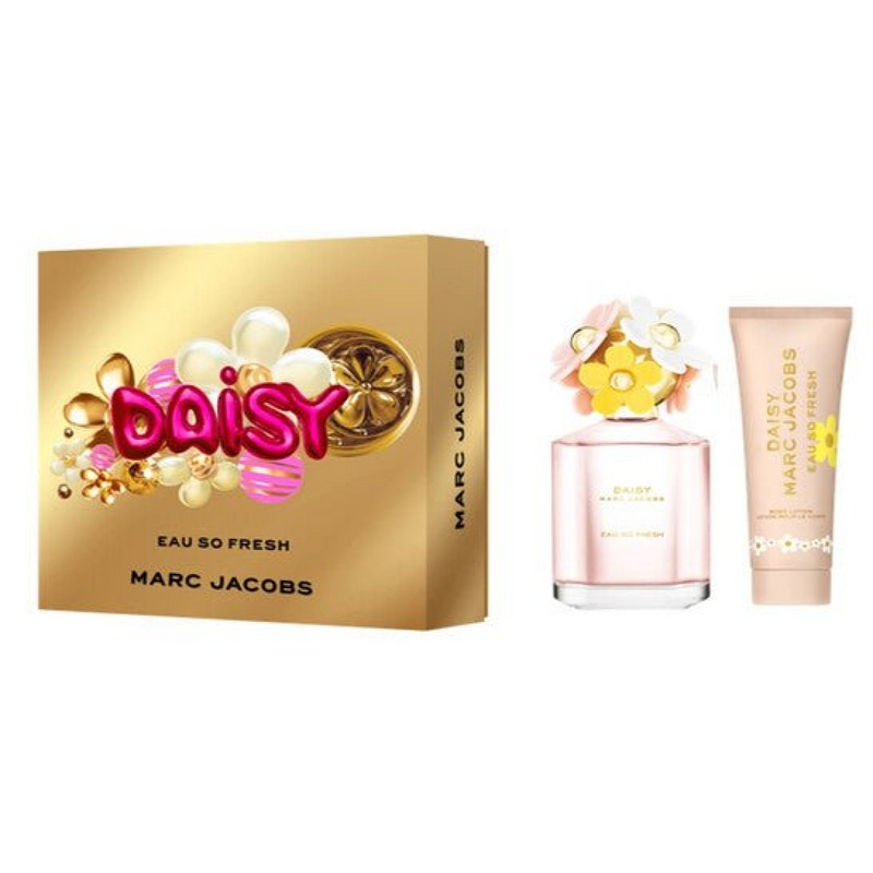 Marc Jacobs Daisy Eau So Fresh Gift Set (Eau De Toilette 75ml  Body Lotion 75ml)