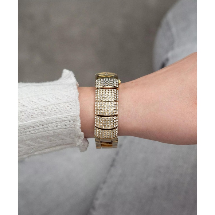 Sekonda Ladies Bling Gold Case & Alloy Bracelet with Champagne Dial Watch 40468