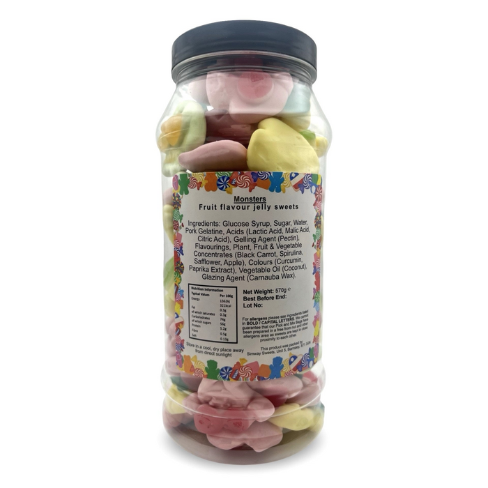 Monsters Retro Gummy Sweets Gift Jar - 570g