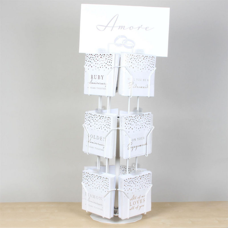 Small Display 4 Sided Card Spinner Holds 12 Greeting Cards