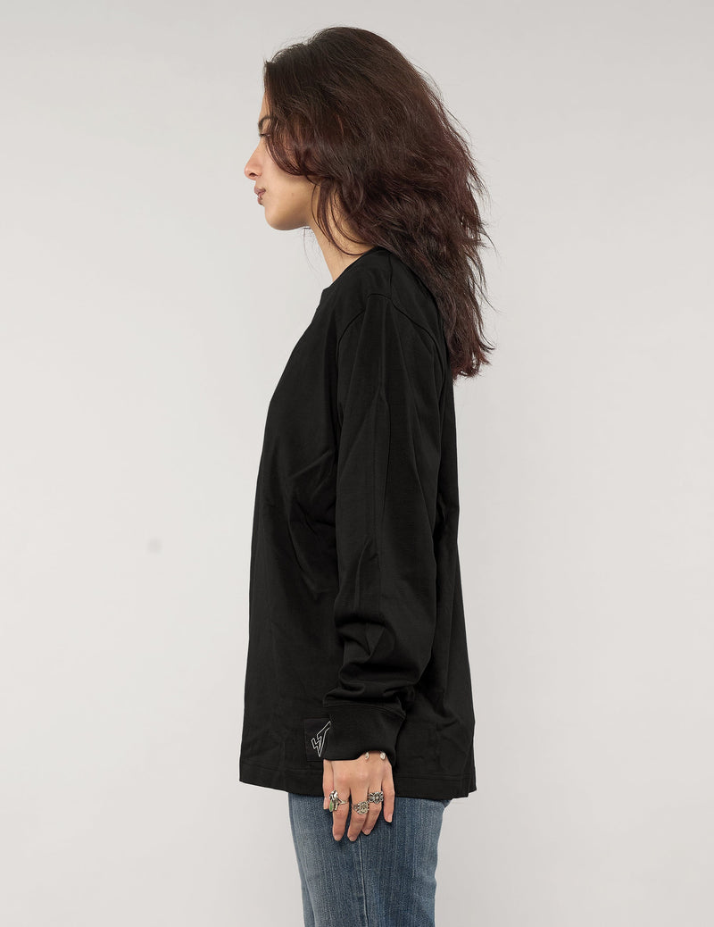 ST Aladdin Sane Long Sleeve Logo Tee in Black