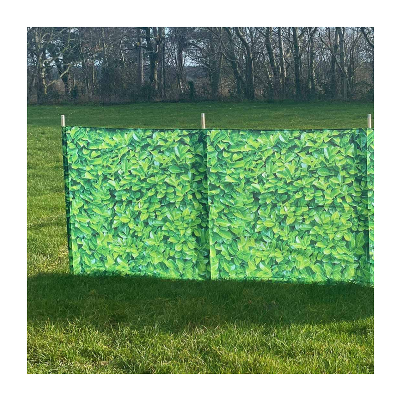 Laurel Hedge Folding Wooden windbreak 5 pole