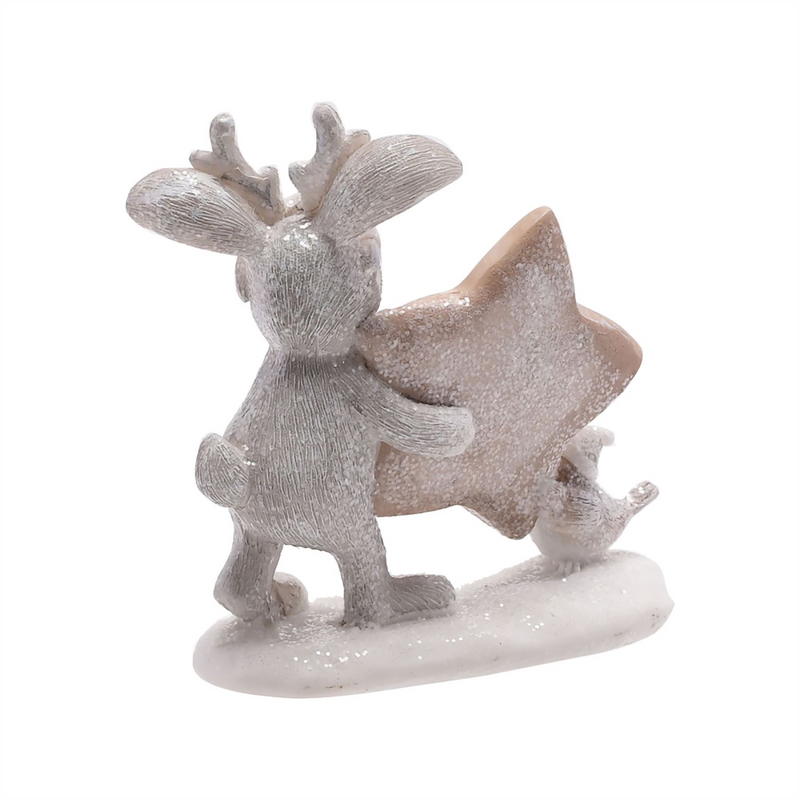 Merry Christmas Bunny & Robin with Star Ornament