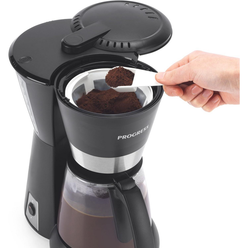 Progress Filter Coffee Maker Machine Auto Shut-Off 1080 W 1.5 L Black