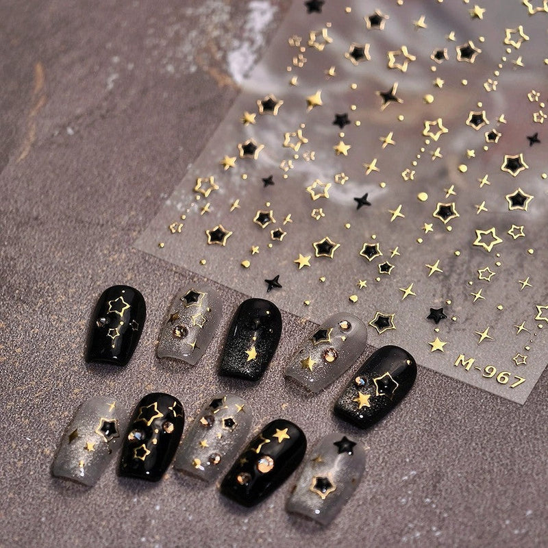 Hello Claws | Gold Star Nail Deco Sticker